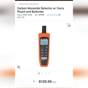 Carbon Monoxide Detector /with carrier and pouch